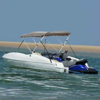 Toit de Bateau Bimini 3 Arceaux 183x(137-152)x137 cm
