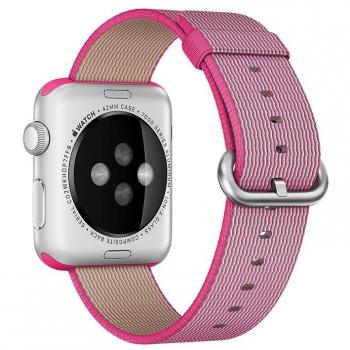 CORREA DE NAILON TRENZADO ROSA 42 MM PARA Reloj