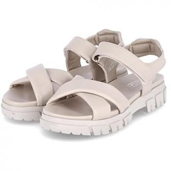 Tom Tailor Damen Sandalen Flach Grau