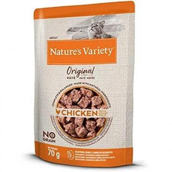 Pâtée pour chat Nature's Variety Original Paté No Grain poulet 12x70g