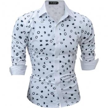 Slim Fit Punkteshirt für Herren