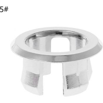 Anneau de fermeture chromée à trou, dispositif anti‑débordement lavabo – 152 mm
