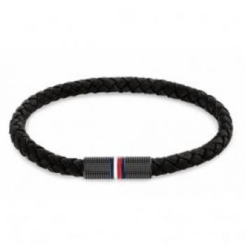 Tommy Hilfiger Schwarz Lederarmband