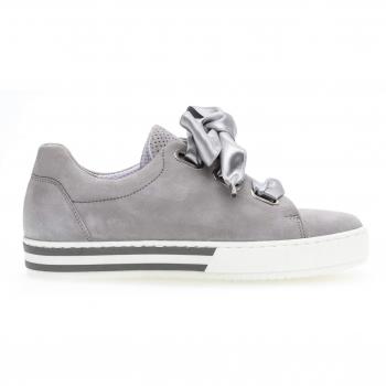Gabor 26.505 Damen Sportschuhe – Skater‑Stil, Light Grey