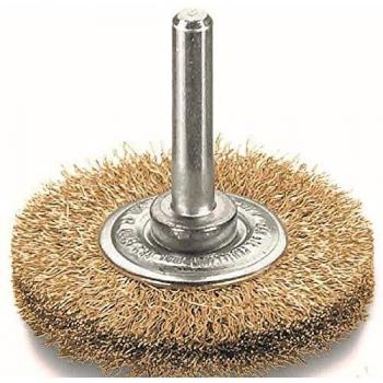 Spazzola Tonda D.30mm Gambo6mm Ottone 0,2mm Thread5mm 20000 min