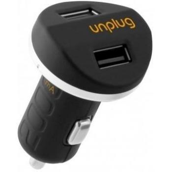 Cargador de coche Unplug 2A con cable Micro USB