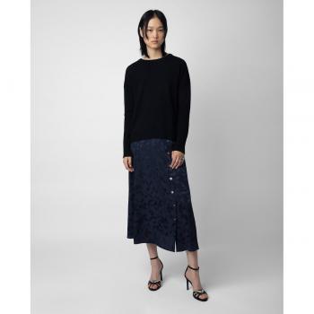 Falda de Seda Jacquard para Mujer