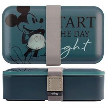 Set pranzo Mickey con contenitore, posate e coperchio anti-goccia