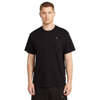 T-Shirt 'Nifous' von G-Star Raw mit Label-Stitching, Schwarz, S