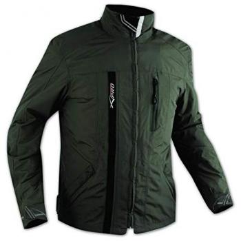 Giacca Scooter A‑PRO Impermeabile Verde XXL con protezioni CE