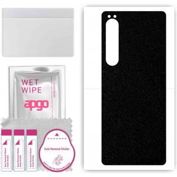 Apgo Matte Zwarte Vinyl Sticker voor Sony Xperia 10 IV SO-52C Achterkant