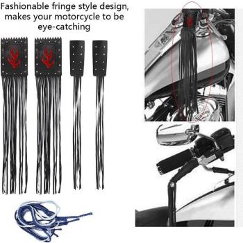 Universal Motorrad Lenker Quaste Abdeckung, 4-teiliges Set für Victory Cruiser