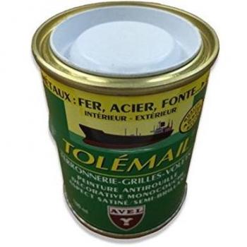 Tôle de ferronnerie Avel Tolémail Jaune 100 ml peinture anti-corrosion
