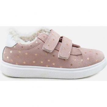 Zapatillas de Niña con Estrellas Rosa y Cierre de Velcro
