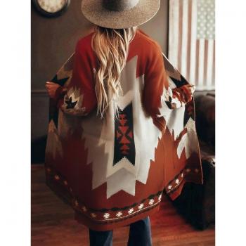Wollen Jasje met Oversized Pasvorm, Retro Stijl