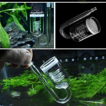 Aquarium CO2 Reactor Glass Diffuser with Solenoid for 60-300L Plant Aquariums