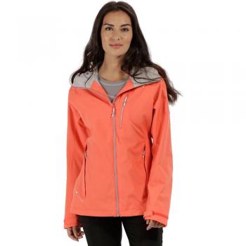 Regatta Damen Outdoor Jacke Birchdale – Neongelb‑Pfirsich, wasserdicht, atmungsaktiv, XXL