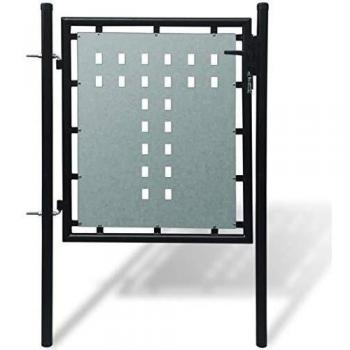 Gartentür Zauntor Schwarz 100x150 cm
