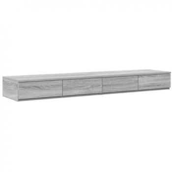VidaXL Schubladen-Nachttisch Grau Sonoma 140 x 36,5 x 16,5 cm