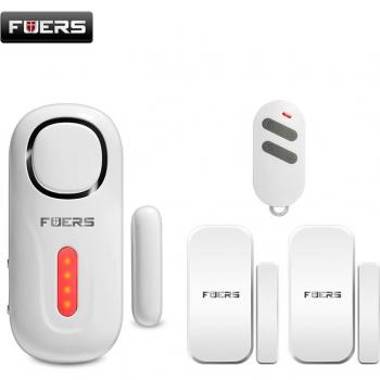 Fuers Alarma Inalámbrica para Puerta/Ventana con Sensor Magnético y Control Remoto 120db