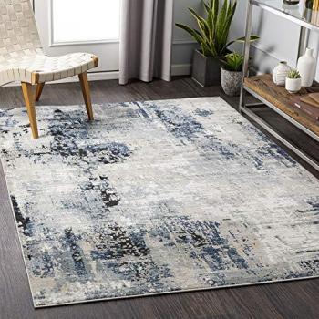Surya Teppich »Abstract«, rechteckig, 10 mm, Modern Marmor Design, Wohnzimmerteppich, Schlafzimmer, blau