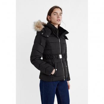 Stradivarius Puffer Jacket with Detachable Hood