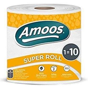 Papel de Cocina Multiusos Amoos Super Roll Doble Capa 280 Servicios