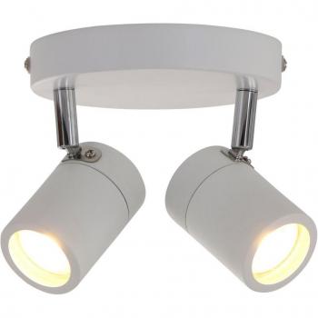 Faretto Mexlite Upround LED bianco metallo Ø 24cm