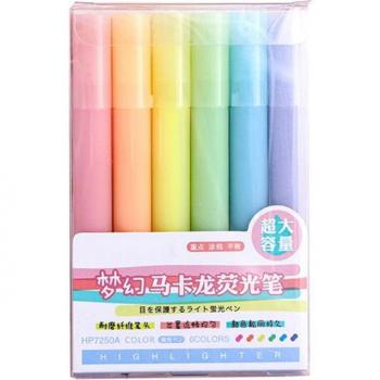 Set 6 surligneurs à couleur vive – Bureau scolaire