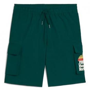 Puma Mid90s Cargo Shorts – Grüner Farbcode, Regular Fit, SKU 685154
