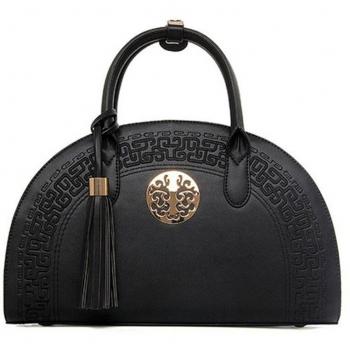 Sequined Fringe Crossbody Handbag