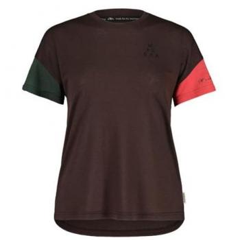 Multi‑Chocolate Short Sleeve Top – Maloja Hongarm