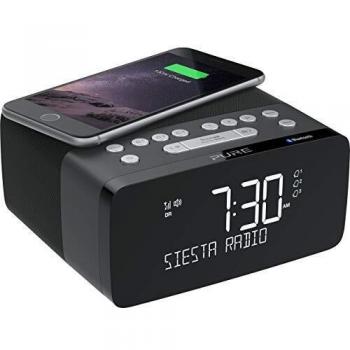 Pure Siesta Charge Radiosveglia DAB/DAB+ con carica wireless, Bluetooth, USB, AUX e 40 stazioni preimpostate