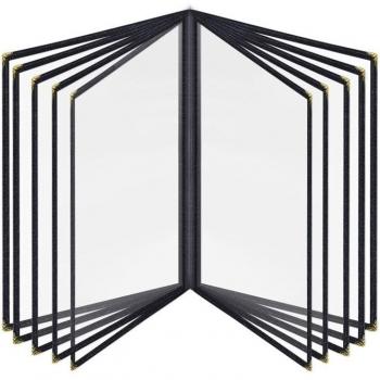 Porte-menu en PVC Transparent – Couverture A4