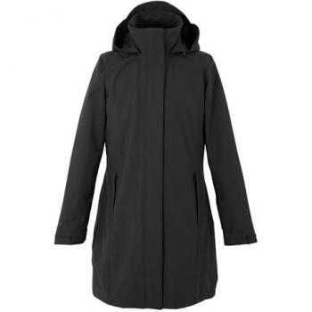 Kingsley Women's Longline 3‑in‑1 Waterproof Outerwear – Black Size 8