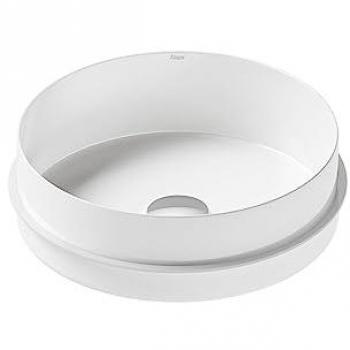 Alape Unisono Einbauwaschtisch, rund Ø 37,5cm, weiß