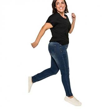 Sheego Skinny Jeans mit Bodyforming-Effekt, dark blue Denim, Größe 29