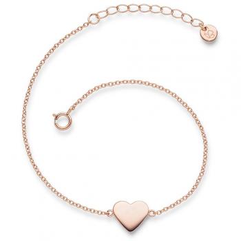 Herz‑Sterling‑Armband Glanzstücke München – 1 ct, Gelbgold-Finish, 35,96 €
