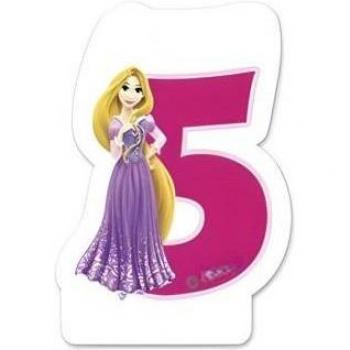 Vela de Cumpleaños Disney Rapunzel 5.º