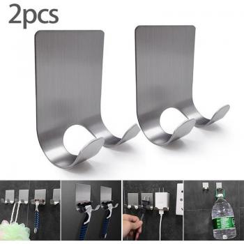 Organizador Maquinilla de Afeitar, Acero Inoxidable 304, Estante Pared, 2 Piezas