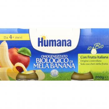 Humana Omogenizzato Mela e Banana Bio