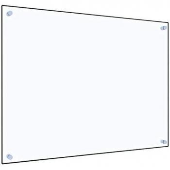 Transparent Tempered Glass Kitchen Backsplash, 80x60 cm, vidaXL
