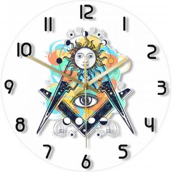 Vision Manson Horloge Murale Acrylique Art