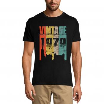 Men’s 1979 Vintage Tee – 41st Birthday Edition, XS Silver Sand