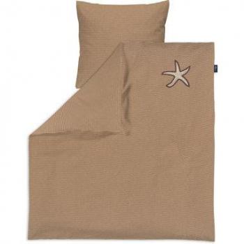Biancheria da letto Starfish Alvi tortora/bianco 80 x 80 cm