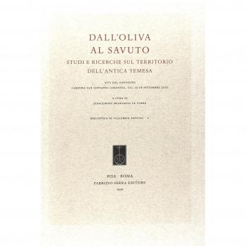 Dall'Oliva al Savuto. Studi e ricerche sul territorio dell'antica Temesa. Atti del Covegno