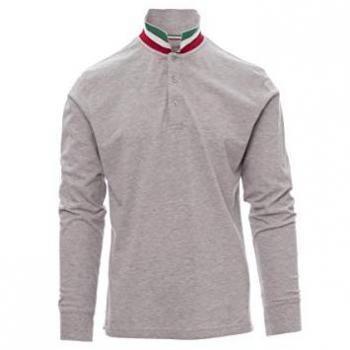 Payper Long-nation Melange Polo für Herren in Grau XXL