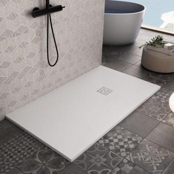 Mineralmarmo Roma Piatto Doccia Bianco 75x120