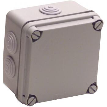 UNITEC Aufputz‑Abzweigdose aus Gips‑Kalk, Schraubdeckel, 108 mm, IP65