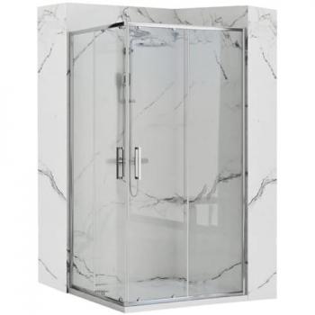 Ventana de Ducha Rea Chrome 80×100